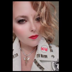 Icy hip hop gold Angel diamonds pendant with tennis necklace